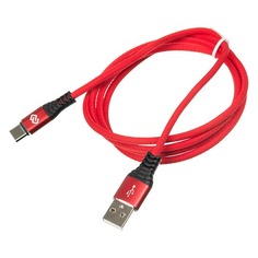 Кабель DIGMA USB A (m) - USB Type-C (m), 1.2м, красный