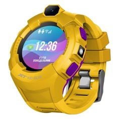 Смарт-часы JET Kid Gear, 50мм, 1.44&quot;, фиолетовый / желтый [gear yellow+purple]