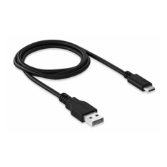 Кабель HIPER CAMM200, USB Type-C (m) - USB A(m), 1м, черный
