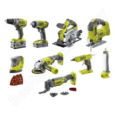 Набор инструмента ryobi r18ck9-252s 5133003576