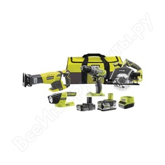 Набор инструментов ryobi r18ck4-252s 5133003578