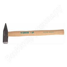 Слесарный молоток с деревянной рукояткой 500гр sata 92404