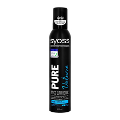 Мусс для укладки волос SYOSS PURE без отдушек и силиконов сверхсильной фиксации 250 мл