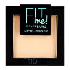 Пудра компактная для лица MAYBELLINE FIT ME тон 110 светло-кремовый