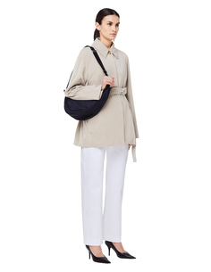 Темно-синяя сумка Slouchy Banana Large The Row