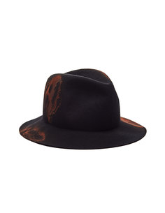 Черная шляпа из шерсти Yohji Yamamoto