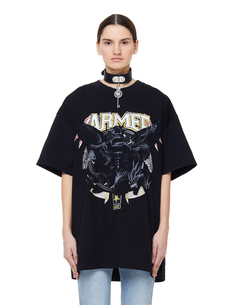 Черная футболка с принтом Armee Vetements