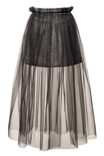 Черная юбка с сеткой Yudashkin Kids