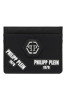 Черная визитница с логотипами Philipp Plein
