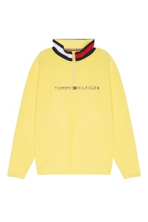 Желтая толстовка с логотипом Tommy Hilfiger Kids