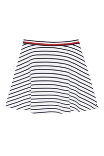 Расклешенная короткая юбка в полоску Tommy Hilfiger Kids