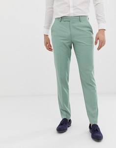 Строгие брюки скинни мятно-зеленого цвета ASOS DESIGN wedding - Зеленый