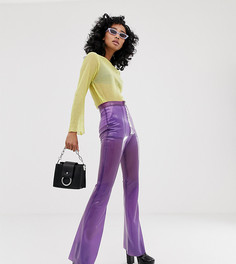 Расклешенные брюки из латекса Hanger - Фиолетовый