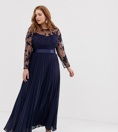 Платье макси с вышивкой Coast Plus - Темно-синий