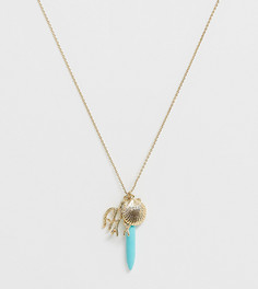 Позолоченное ожерелье с подвесками Orelia - Золотой