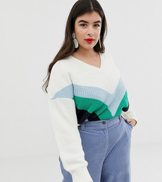 Джемпер в стиле колор блок Vero Moda Curve - Мульти