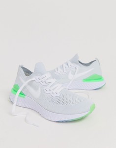Белые кроссовки Nike Running Epic React 2 Flyknit - Белый