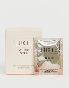 10 салфеток для быстрого очищения косметических кистей Luxie - Бесцветный