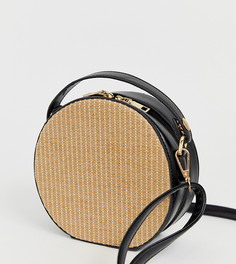 Круглая структурированная сумка с ремешком через плечо My Accessories London - Мульти