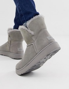 Серые классические укороченные ботинки с манжетами Ugg - Серый