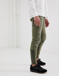 Зеленые узкие джинсы карго G-Star Motac 3D - Зеленый