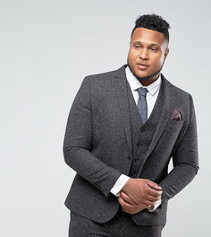 Серый облегающий пиджак Harry Brown PLUS - Серый