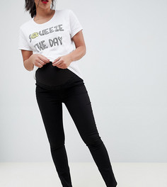 Черные джеггинсы с посадкой над животом New Look Maternity - Синий