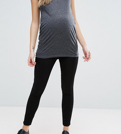 Черные облегающие джеггинсы с посадкой под животом New Look Maternity - Черный