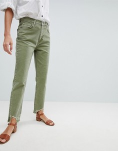 Узкие джинсы в винтажном стиле с необработанным краем Mih Jeans Mimi - Зеленый