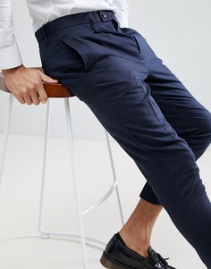 Укороченные брюки со складками Gianni Feraud - Темно-синий