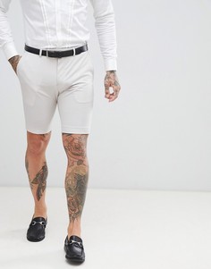 Строгие серые шорты Twisted Tailor Wedding - Серый