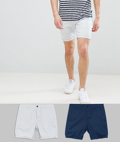 Набор из 2 шортов чиносов скинни (синий/серый) ASOS DESIGN - Скидка - Мульти