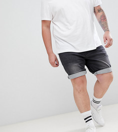 Эластичные джинсовые шорты скинни Replika Plus - Черный