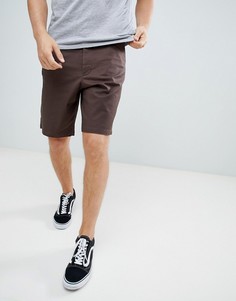 Темно-коричневые удлиненные шорты ASOS DESIGN - Коричневый