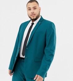 Сине-зеленый пиджак зауженного кроя Farah Henderson - Зеленый