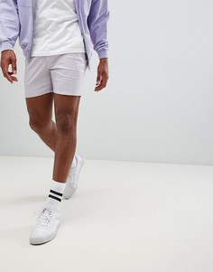 Пастельные фиолетовые шорты чиносы скинни ASOS DESIGN - Фиолетовый