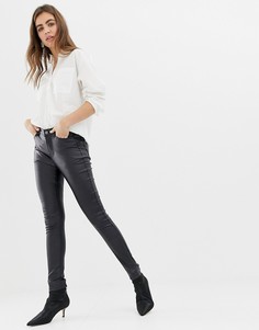 Блестящие джинсы с покрытием b.Young - Черный