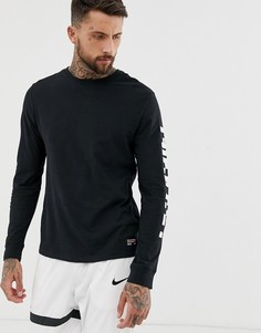 Черная футболка с длинными рукавами Nike FC Dry - Черный