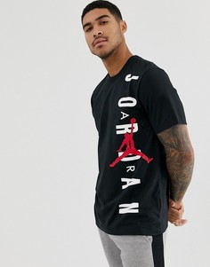 Черная футболка с принтом Nike Jordan - Черный