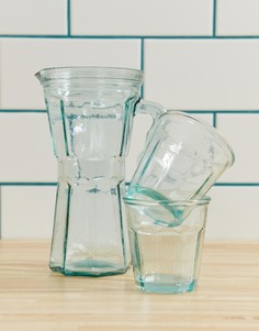 Набор из кувшина для воды и 2 стаканов ASOS SUPPLY - Очистить