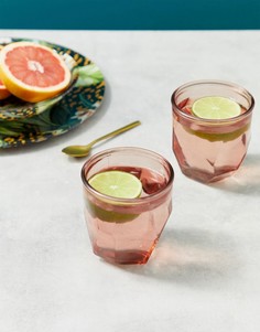 Набор из 2 стаканов ASOS SUPPLY - Розовый
