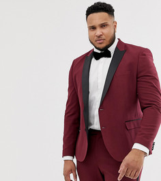 Приталенный пиджак-смокинг сливового цвета ASOS DESIGN Plus - Фиолетовый