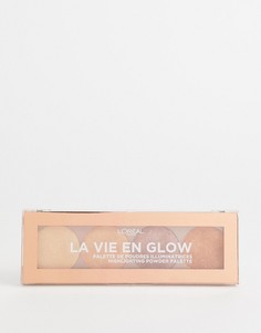 Палитра пудр-хайлайтеров LOreal Paris La Vie En Glow Warm Glow - Мульти LOreal