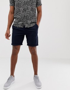 Темно-синие шорты чиносы узкого кроя ASOS DESIGN - Темно-синий