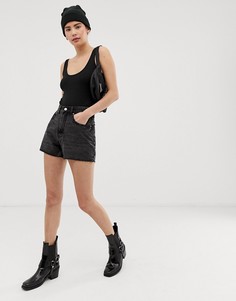Джинсовые шорты в винтажном стиле Cheap Monday Donna - Черный
