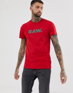 Красная футболка G-Star Graphic RAW - Красный