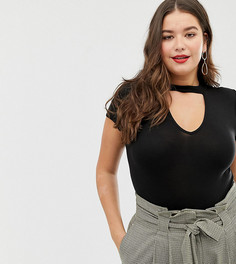 Боди с чокером New Look Curve - Черный