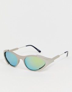 Серые круглые солнцезащитные очки Spitfire - Серый