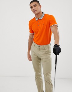 Оранжевая футболка-поло Calvin Klein Golf Bi-lite - Оранжевый