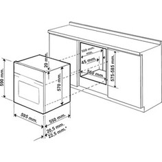 Газовый духовой шкаф Hotpoint-Ariston FHR G OW/HA